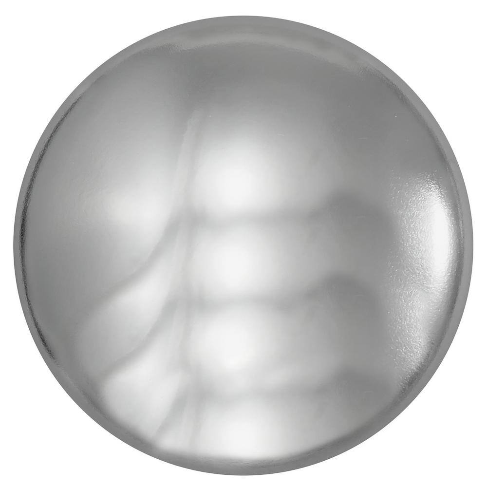 Polished Chrome Round Cabinet Knob with Mounting Hardware