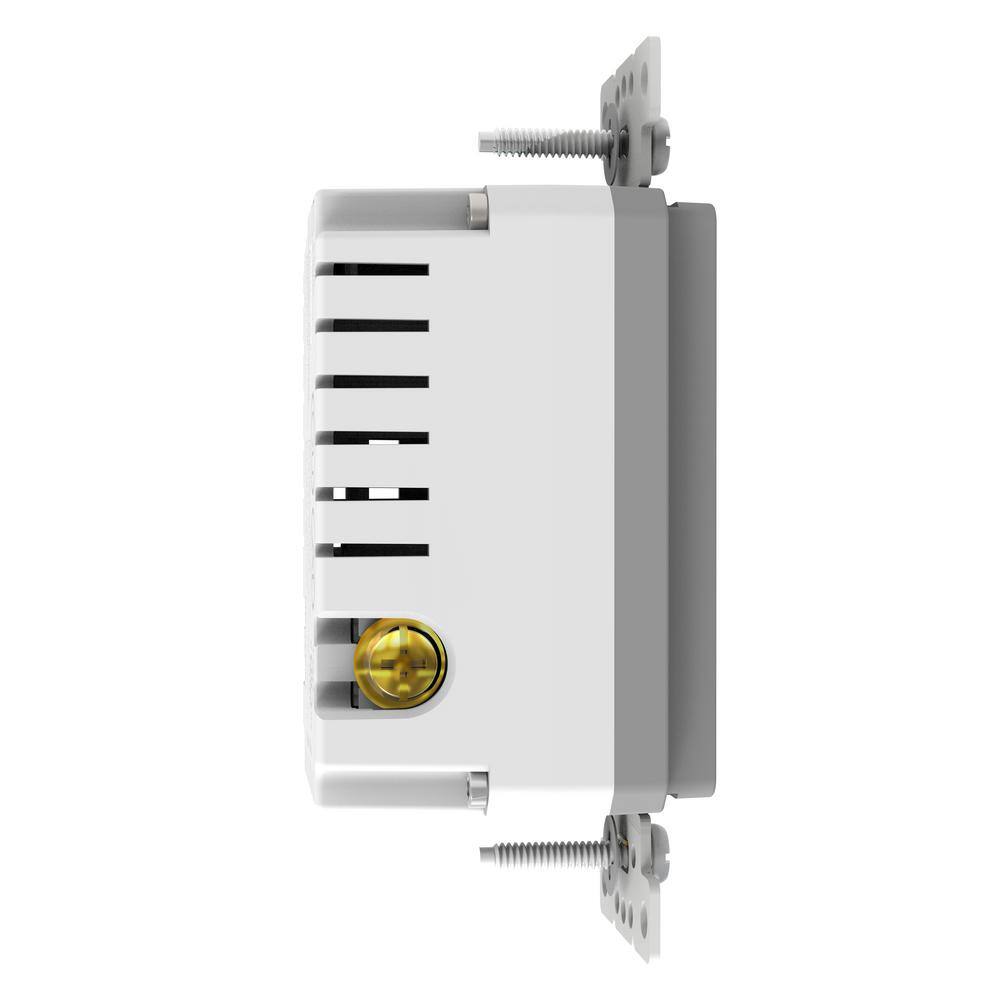 Gray 15A Tamper Resistant USB Outlet with Wall Plate