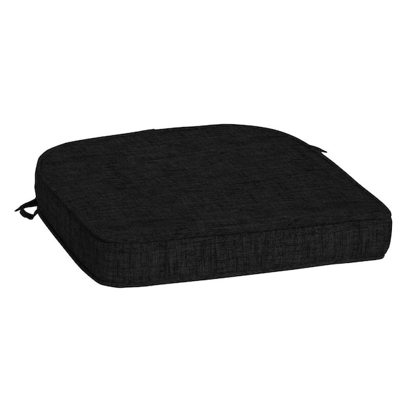 ARDEN SELECTIONS ProFoam 19 in. x 20 in. Black Leala Rectangle Outdoor Chair Cushion