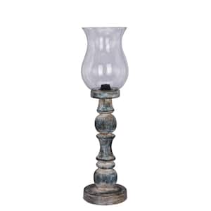 Martin Richard 21 in. Antique Blue Table Lamp
