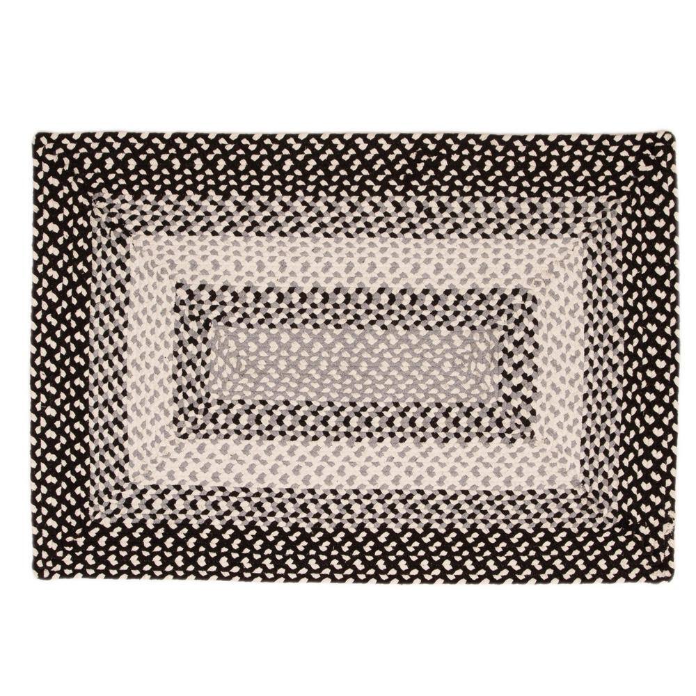 Waterbury Black and Gray Waterbury 2 ft. x 6 ft. Cotton Braided Runner Rug price history on PriceWatchPro