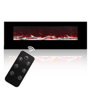 4780BTU 60 in. Wall-Mounted/Recessed Electric Fireplace Insert with Double Overheat Protection, Child Lock, Low Noise