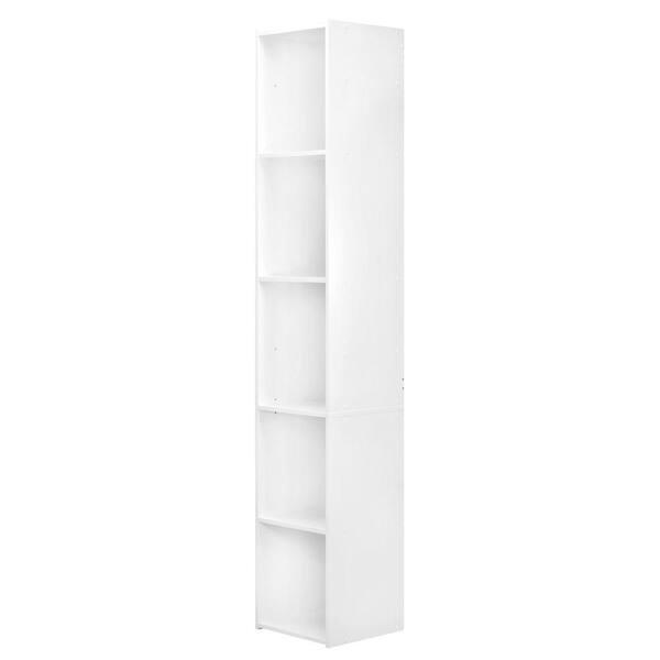 BLACK+DECKER 5-Compartment Laminate Vertical Organizer in White