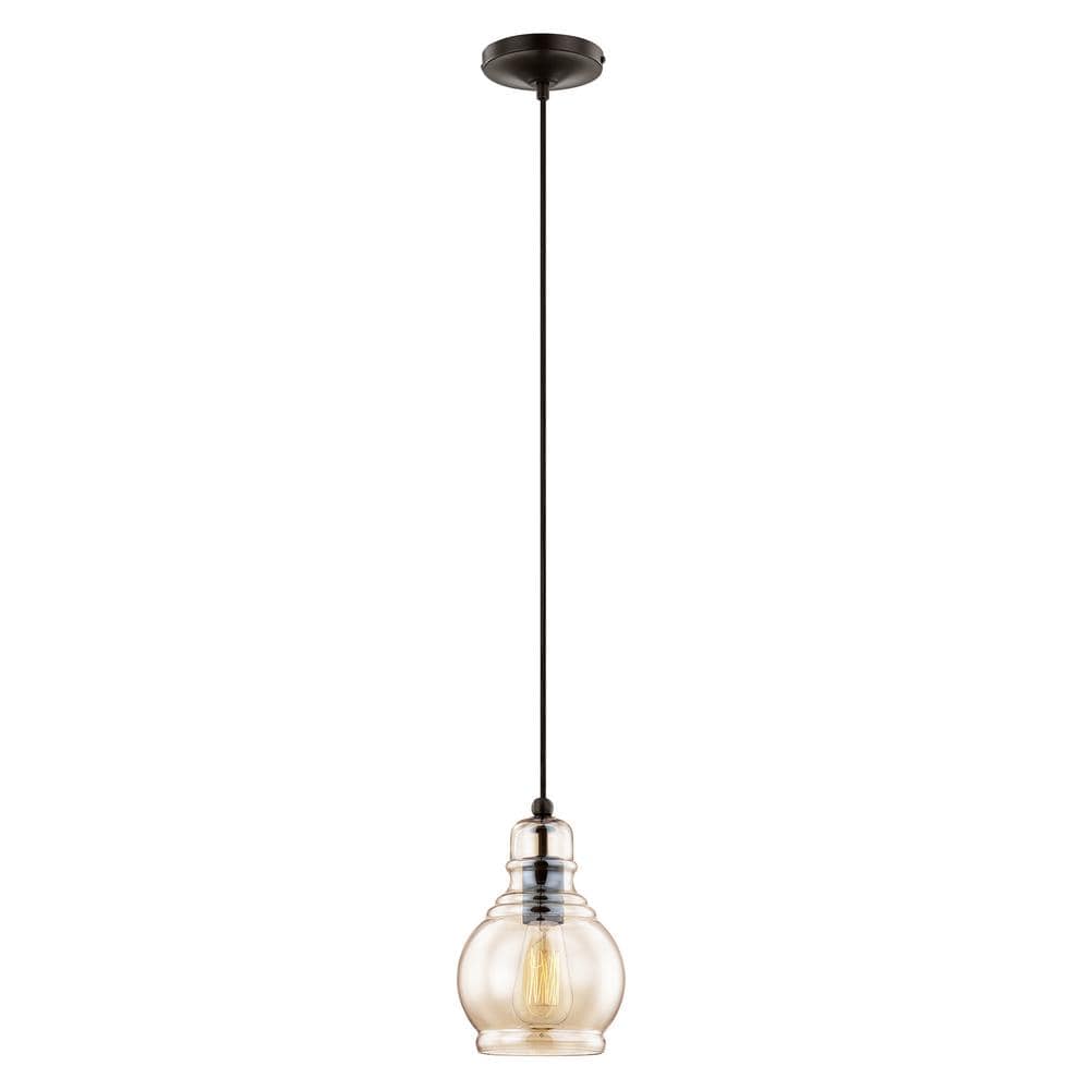 Champagne Glass Mini Pendant with English Bronze Finish