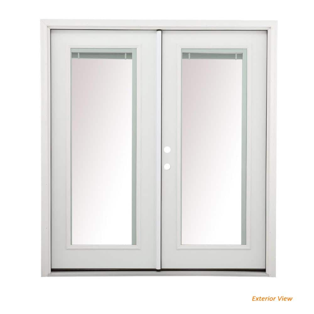 JELD-WEN 60 in. x 80 in. Left-Hand/Inswing Low-E 1 Lite Primed