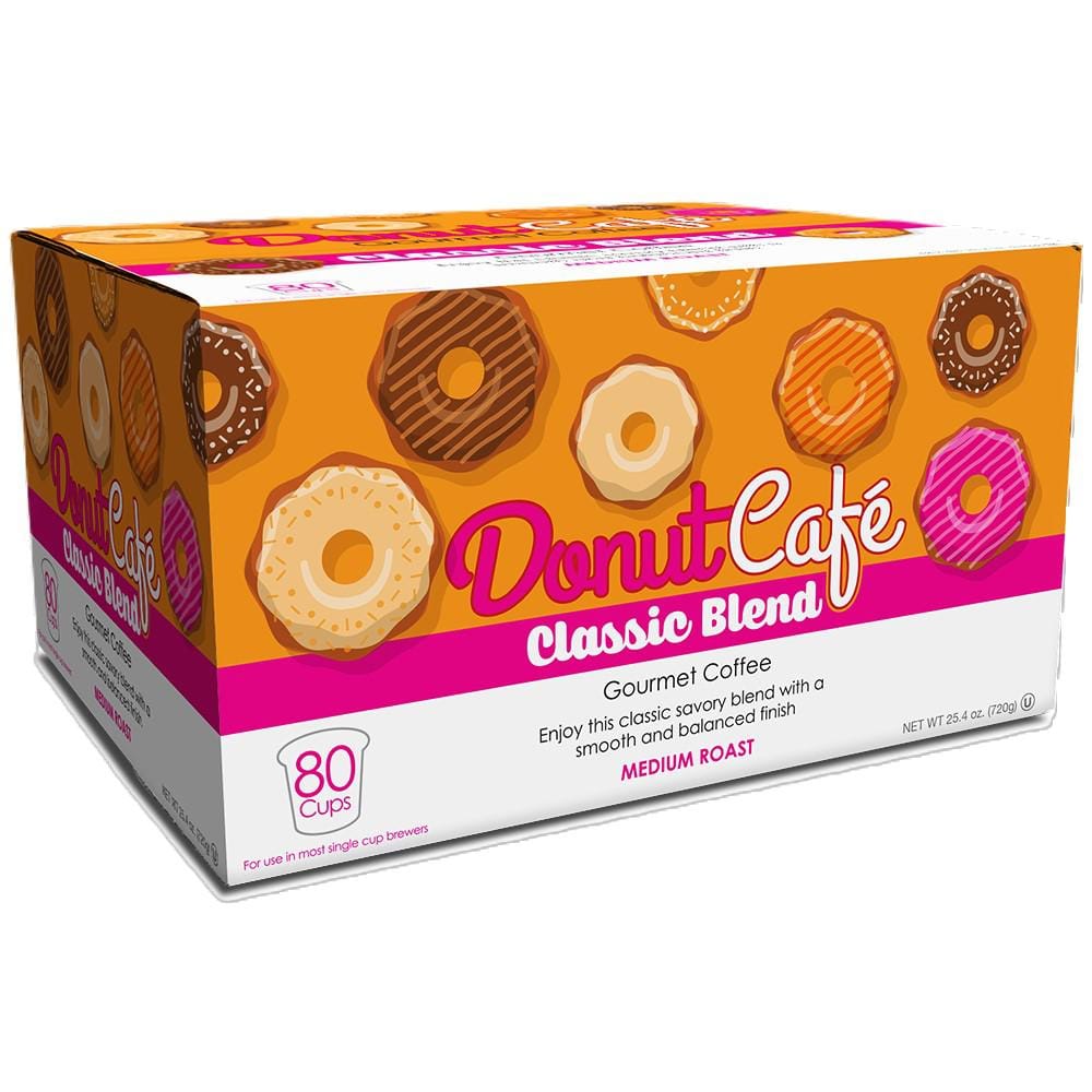 Donut Cafe Coffee Pods for Keurig K-Cup Brewers, Medium Roast, Classic ...