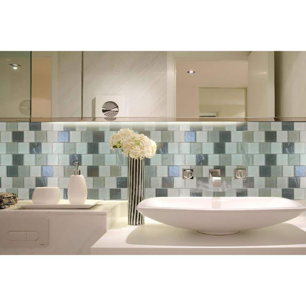 New Era Beige and Glass Linear Mosaic Wall Tile