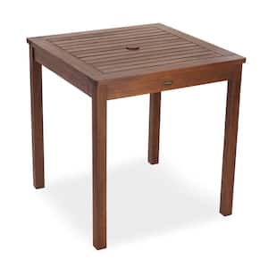 28 in. Square Eucalyptus Wood Outdoor Bistro Table