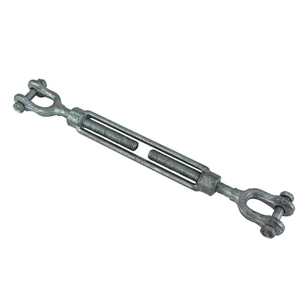 Everbilt 1/2 in. x 6 in. Galvanized Jaw and Jaw Turnbuckle