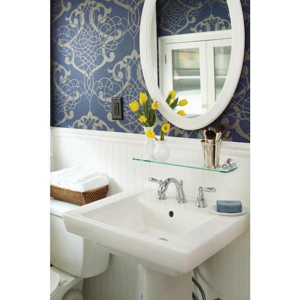 MOEN Brantford 8 in 2-Handle High-Arc Bathroom Faucet Trim Kit Chrome 