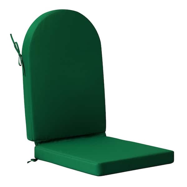 Addison 1 Piece 20.3 in. x 47 in. Beige Outdoor Patio Adirondack Chair Seat Pillow Cushion in Dark Green