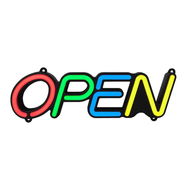 ROYAL SOVEREIGN 18.55 in. x 1.66 in. x 5.82 in. Multi-Color LED Open Sign
