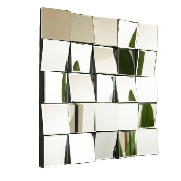 Miscool Avex Silver 23.62 in. W x 23.62 in. H Art Deco Square