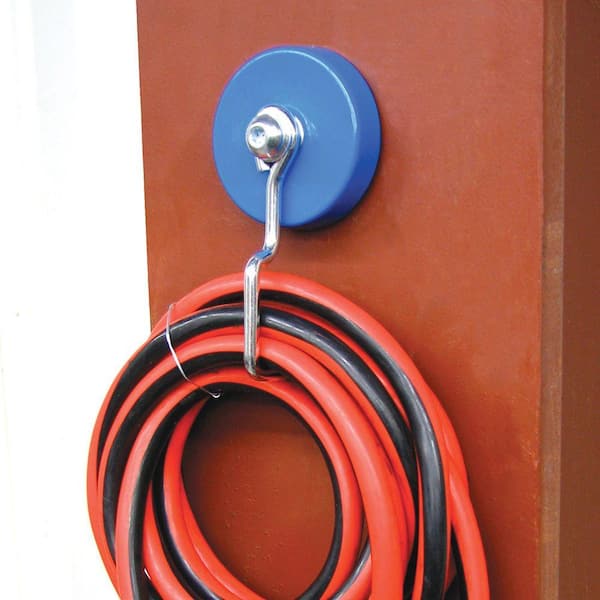 Master Magnet 25 lb. Pull Reversible Blue Magnetic Hook 96804