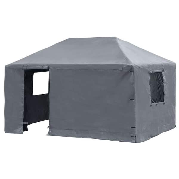 12 ft. x 16 ft. Universal Grey Winter Cover For Gazebos