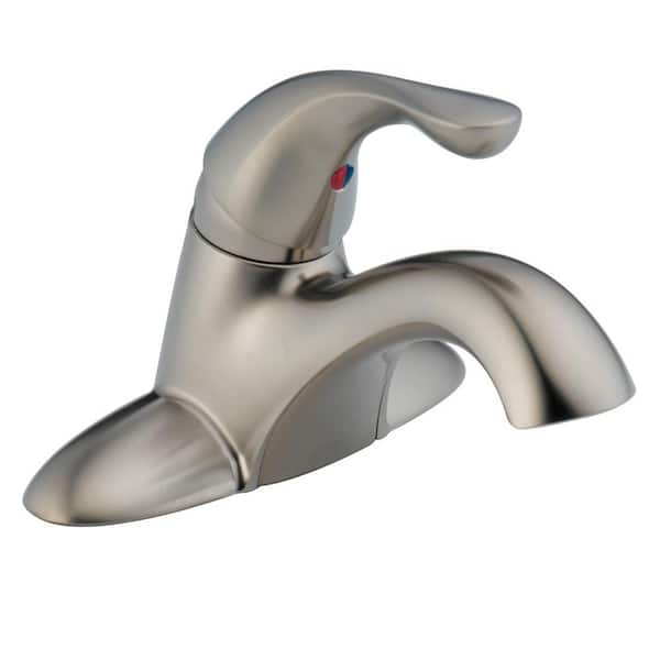 Delta Classic 4 in. Center Set Single-Handle Bathroom Faucet in Stainless