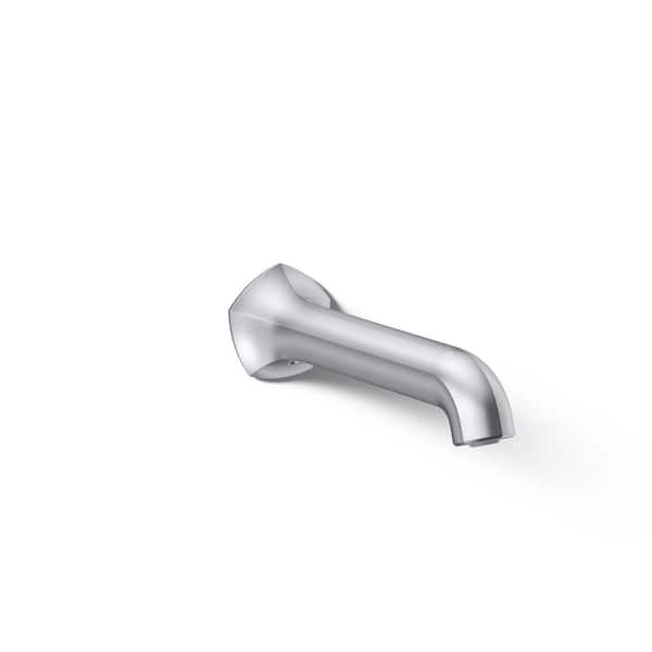 KOHLER Occasion 8 in. Bath Spout Wall-Mount with Straight Design in Polished Chrome