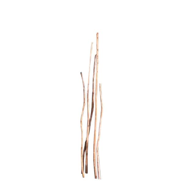 MGP 48 in. x 58 in. H Lightly Curved Teak Wood Pole