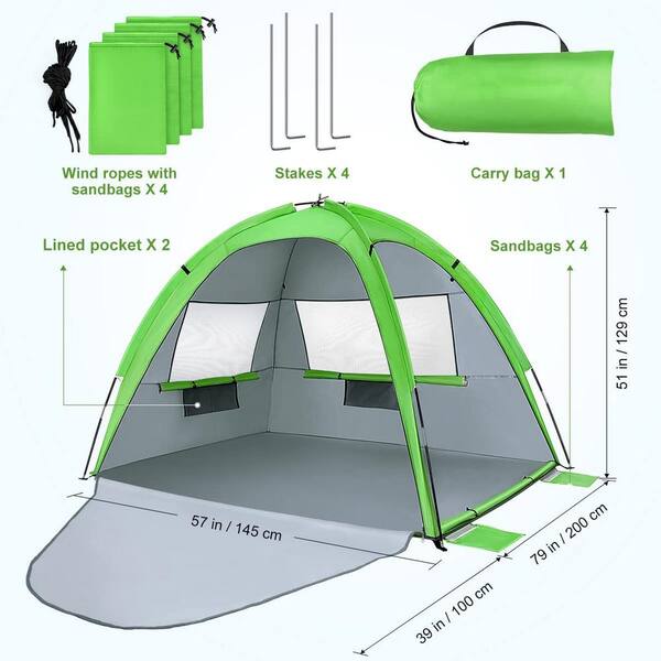 Outdoor Camping Lamp Lantern Windproof Gas Candle Lamp Tent