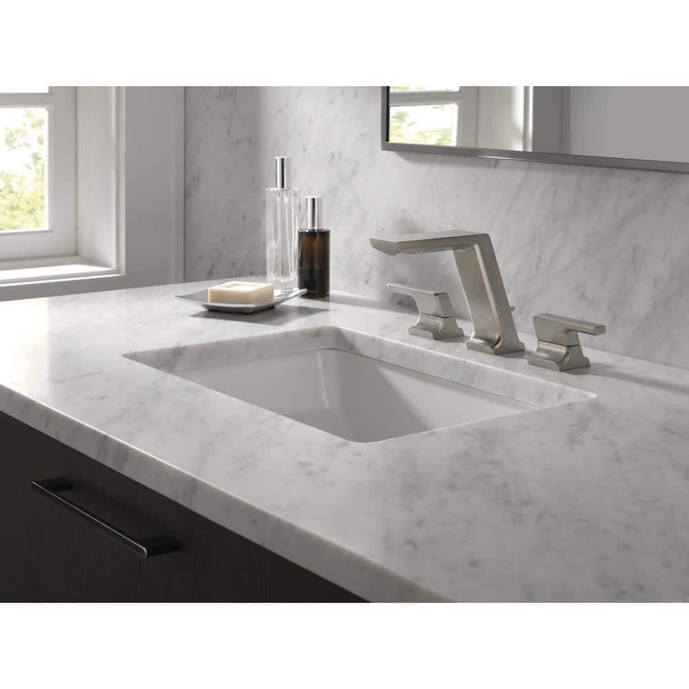 Pivotal 16" Stainless Steel Modern Widespread Bathroom Faucet