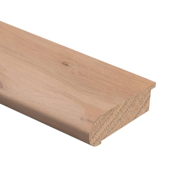 Zamma Unfinished White Oak 3/4 in. Thick x 2-3/4 in. Wide x 94 in. Length Hardwood Stair Nose Molding Flush