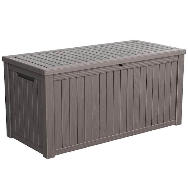 vbal 180 gal. Waterproof Resin Large Outdoor Deck Box DB180LB01 - The ...