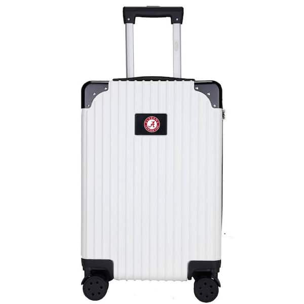 Mojo Alabama Crimson Tide premium 2-Toned 21 in. Carry-On Hardcase in White