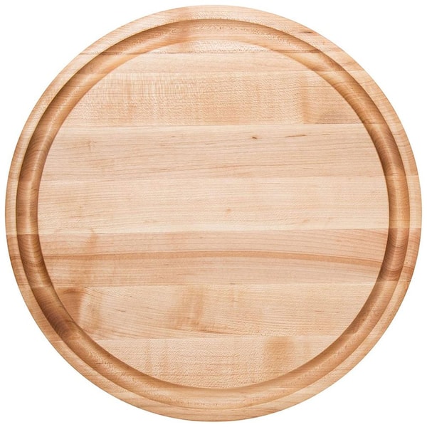 JOHN BOOS 15 in. x 15 in. Round Wood Edge Grain Cutting