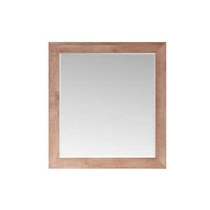 Cuenca 33.5 in. W x 36 in. H Rectangular Framed Wall Bathroom Vanity Mirror in North American Logs