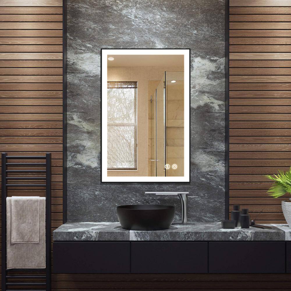 Gold Framed Full Length LED Rectangular Mirror