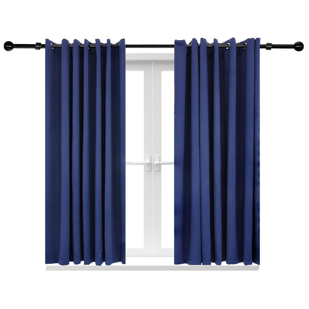 Sunnydaze Decor 2 Indoor/Outdoor Blackout Curtain Panels with Grommet