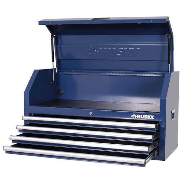 Husky Standard Duty 42 in. 4-Drawer Blue Top Tool Chest H42CH4BLU