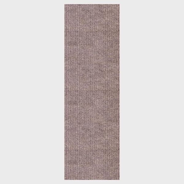Heavy Duty Solid Beige 36 in. W x 4 ft. L Indoor/Outdoor Runner Rug/Stair Runner 12 sq. ft.
