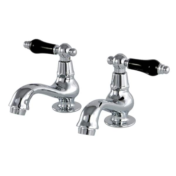 Kingston Brass Duchess Old-Fashion Basin Tap 4 in. Centerset Double Handle Bathroom Faucet in Chrome