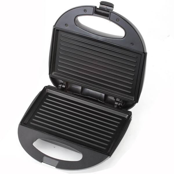 Buy Homesmart Black 2-Slice Press Grill with Non-Stick Coating and Floating  Hinge System at ShopLC.