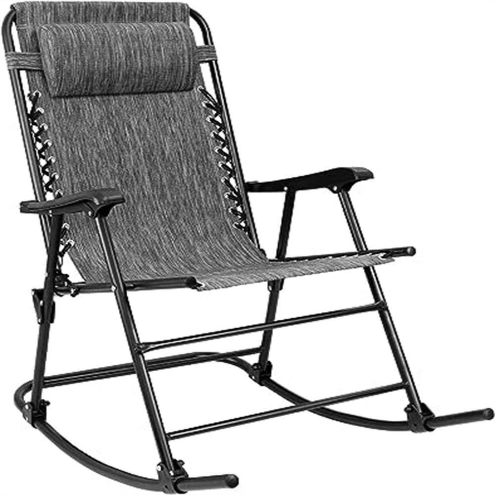 FAWEY Outdoor Patio Rocking Zero Gravity Lounge Chairs Set of 1, Grey price history on PriceWatchPro