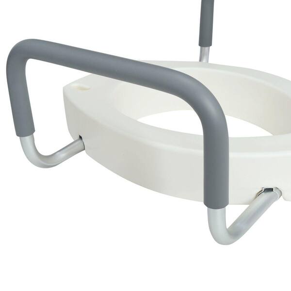 REAQER Raised Toilet Seat with Removable Handles, 5.9 Elevated Toilet Seat  Riser Medical Supplies & Equipment for Handicap, Elderly, Hip Replacement