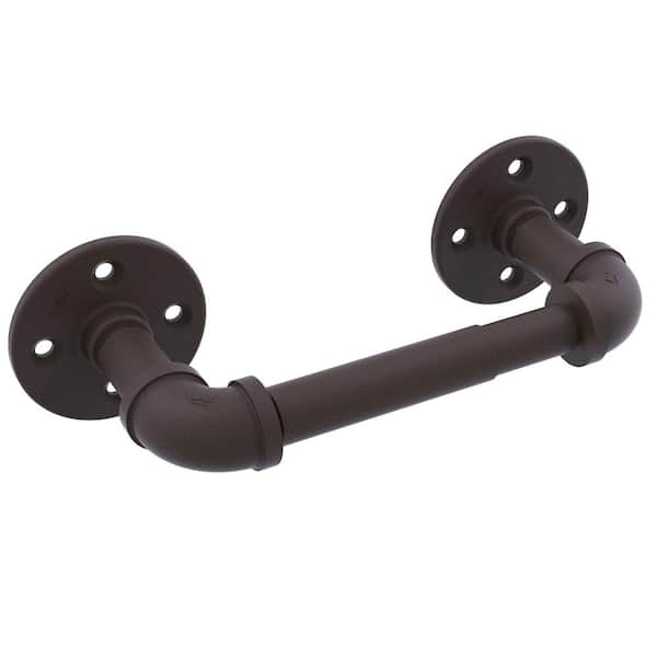 Allied Brass Pipeline Collection 2 Post Wall-Mount Toilet Paper Holder in Oil Rubbed Bronze