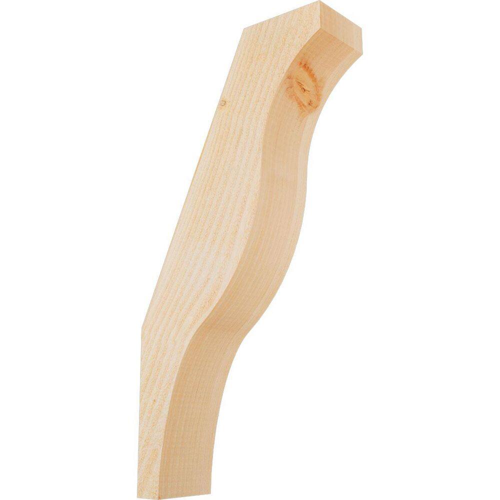 4"W x 12"D x 24"H Funston Rough Sawn Knee Brace, Douglas Fir