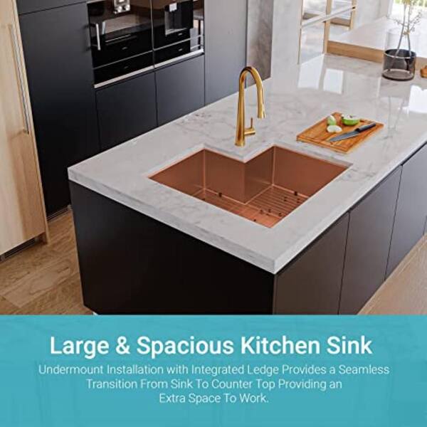 Cocina 30, 30-Inch Copper Kitchen Sink