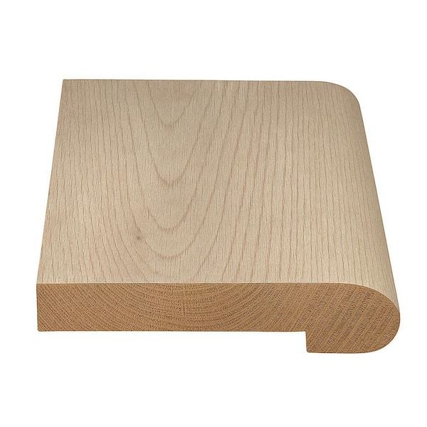 Steward 1/2 in. Thick x 2-3/4 in. Width x 78 in. Length Stair Nosing European White Oak Hardwood Trim
