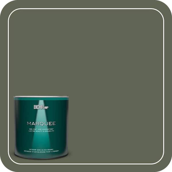 BEHR MARQUEE 1 qt. #BXC-06 Amazon Foliage Semi-Gloss Enamel Interior Paint & Primer