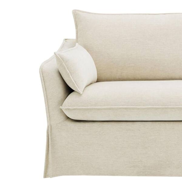 Acme Furniture WINDAN SOFA ベージュ Acme Furniture Shane 34 in. Flared Arm Fabric Rectangle w/ 2