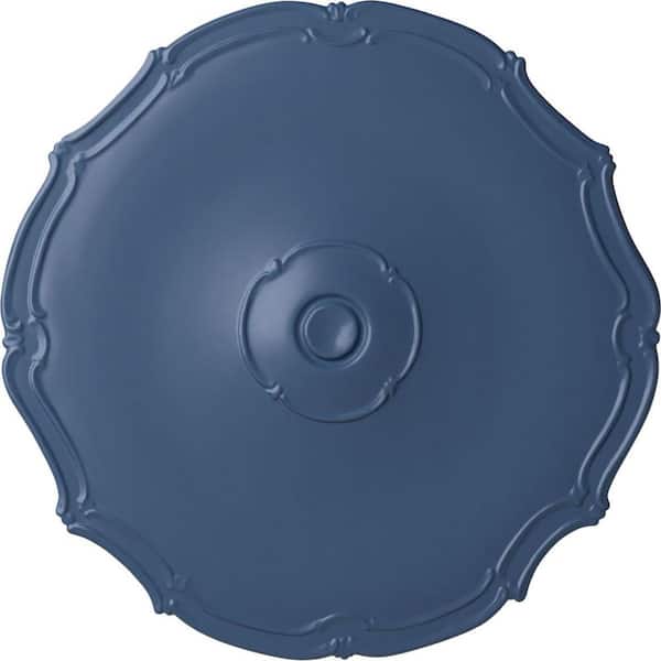 Ekena Millwork 18-7/8" x 1-1/2" Pompeii Urethane Ceiling Medallion (Fits Canopies upto 2"), Hand-Painted Americana