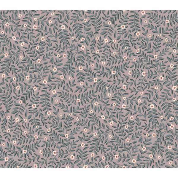 Elodie Lavender Petite Floral Premium Peel and Stick Wallpaper