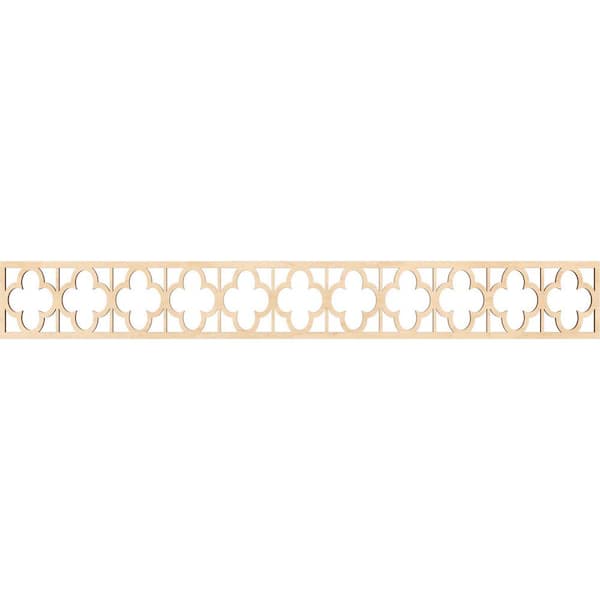 Ekena Millwork Woodall Fretwork 0.25 in. D x 46.5 in. W x 6 in. L Birch Wood Panel Moulding