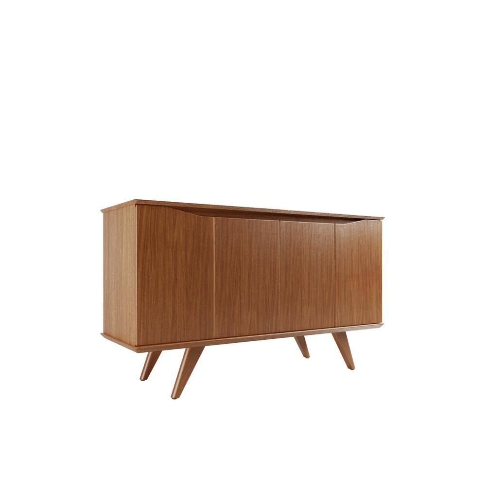 Mid-Century Maple Cream 53'' Sideboard with Splayed Legs