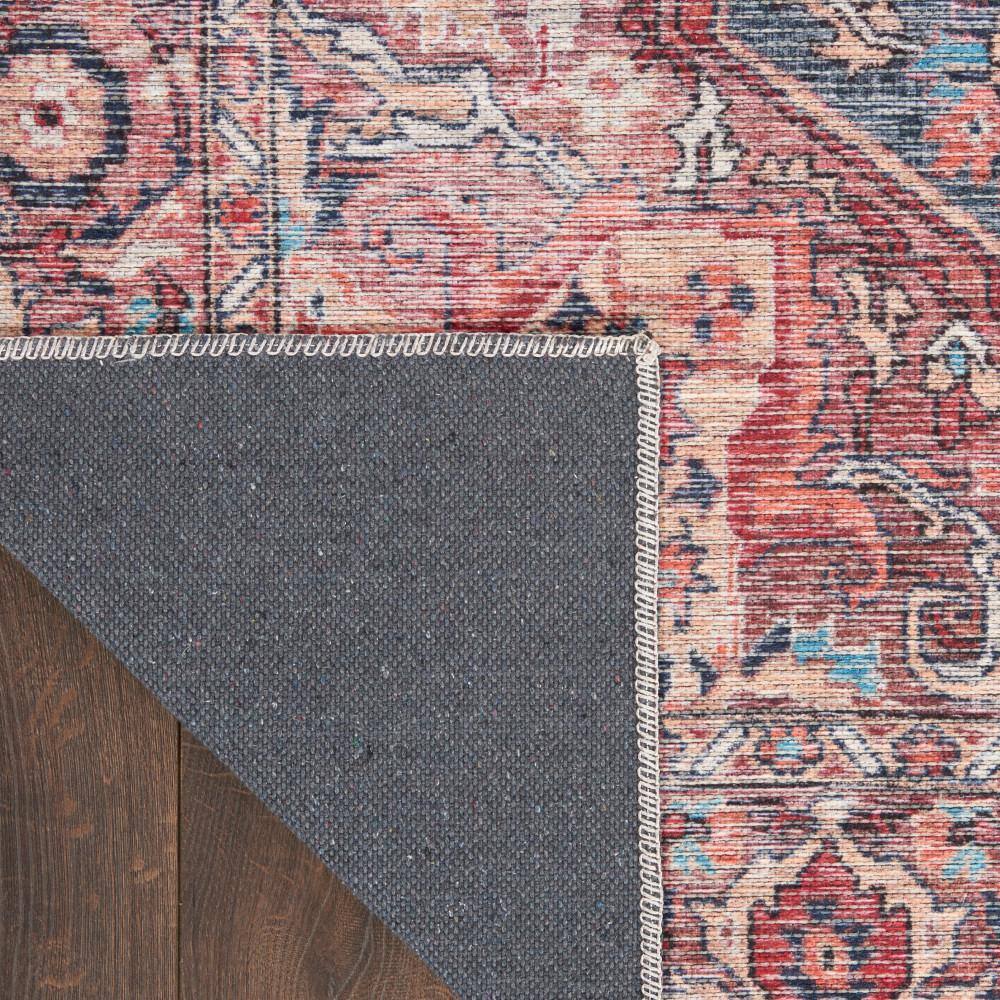 Multicolor Floral Cotton Chenille Runner Rug, 2' x 6'