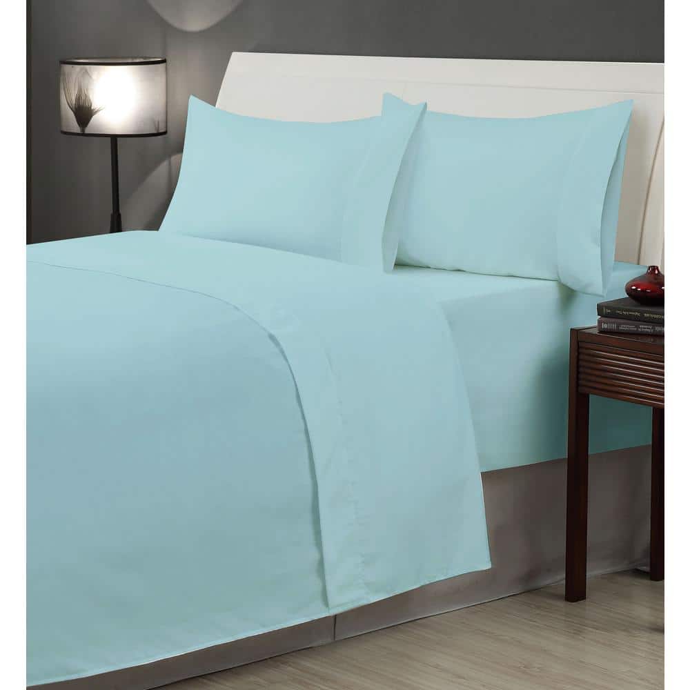 6-Piece Lt. Blue Solid Microfiber King Sheet Set price history on PriceWatchPro