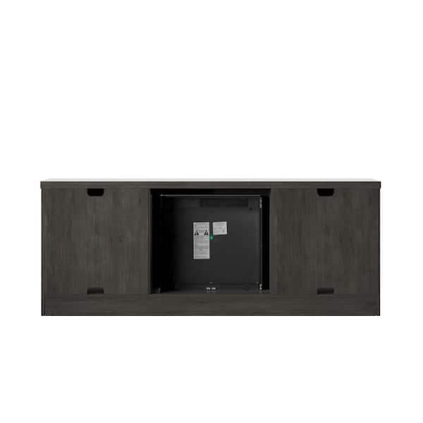 Twin Star Home 60 in. Weathered Gray TV Stand Fits TV's up to 65 